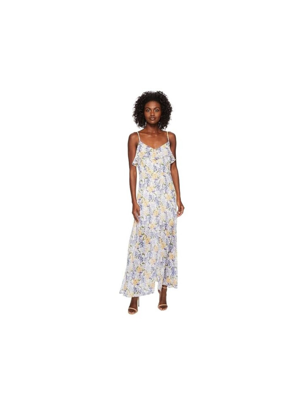 CeCe Floral-Print Maxi Dress Multicolor Size 8